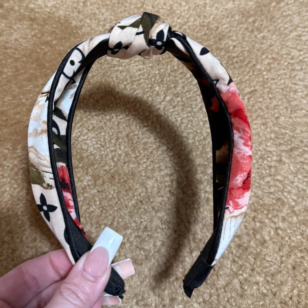 Floral Monogram Knot Headband - Picture 8 of 11